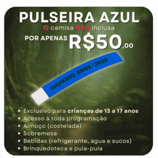 Pulseira de Acesso Azul | ENGS/2025